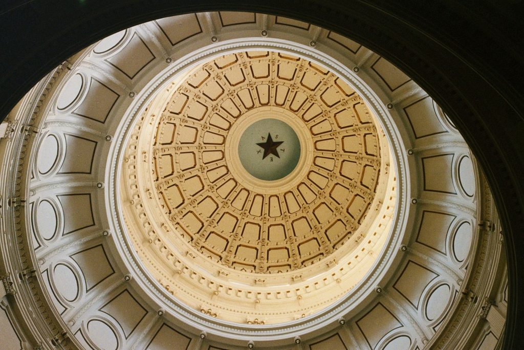 Painted dome interior artwork